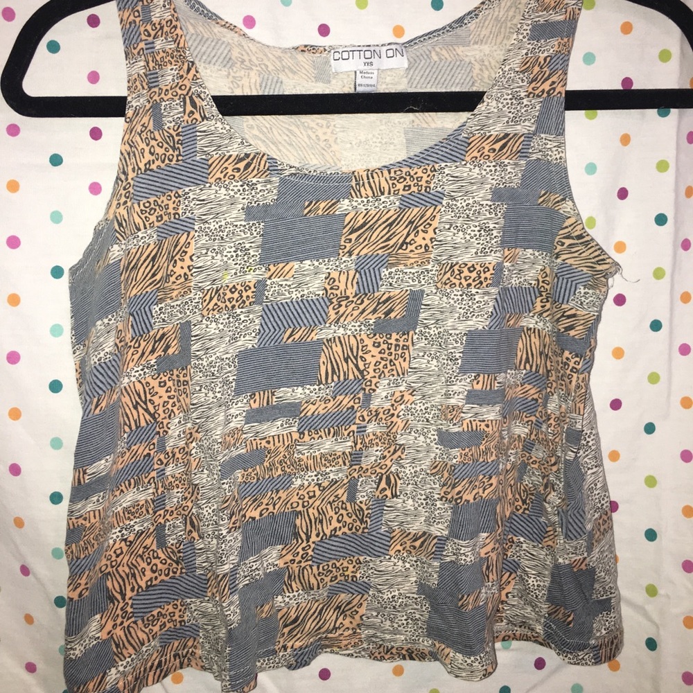 Animal Print Crop Top